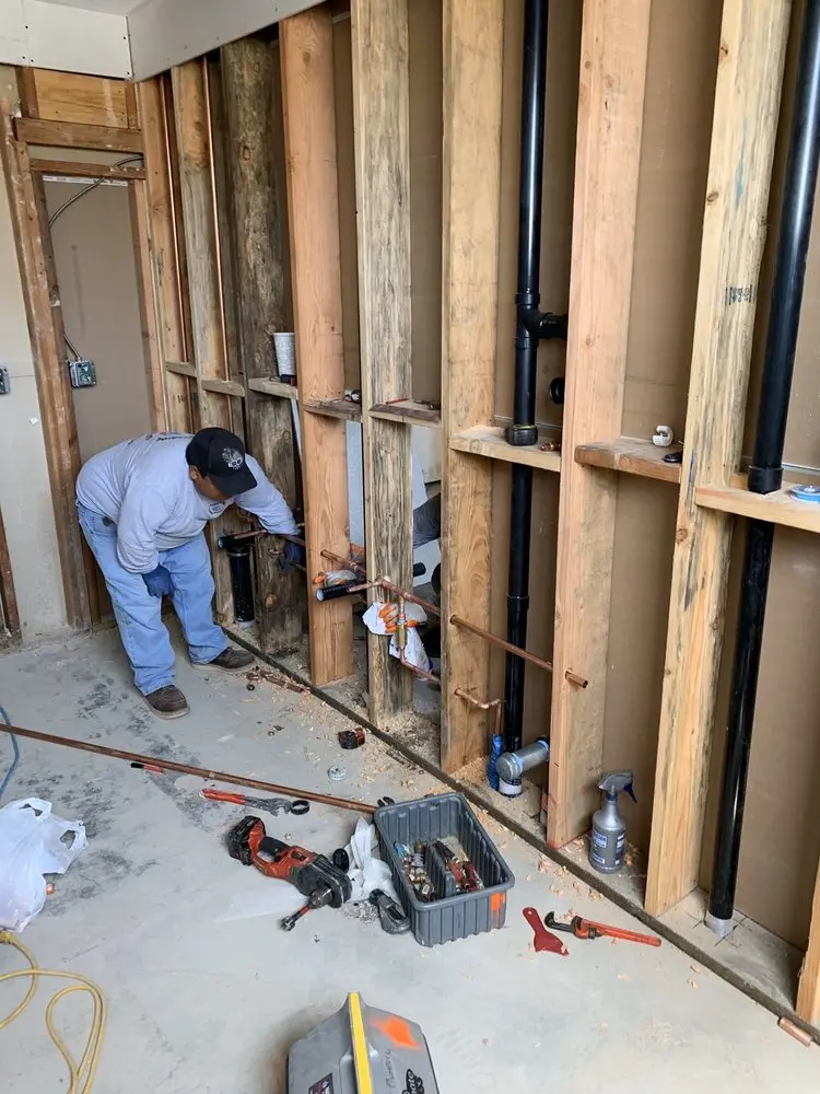 Commercial rough-in plumbing for Water Heater Replacement in Wasatch Hollow